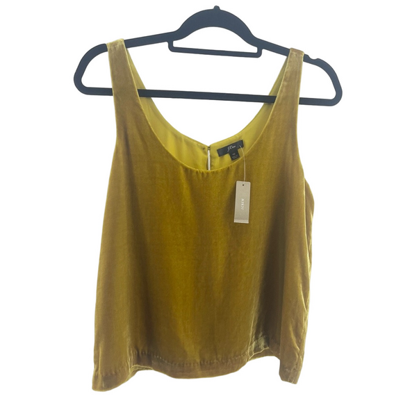 J. Crew Tops - NWT Gold Velvet J. Crew Sleeveless Blouse Size 10